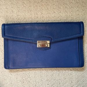 Cole Haan Blue Leather Clutch